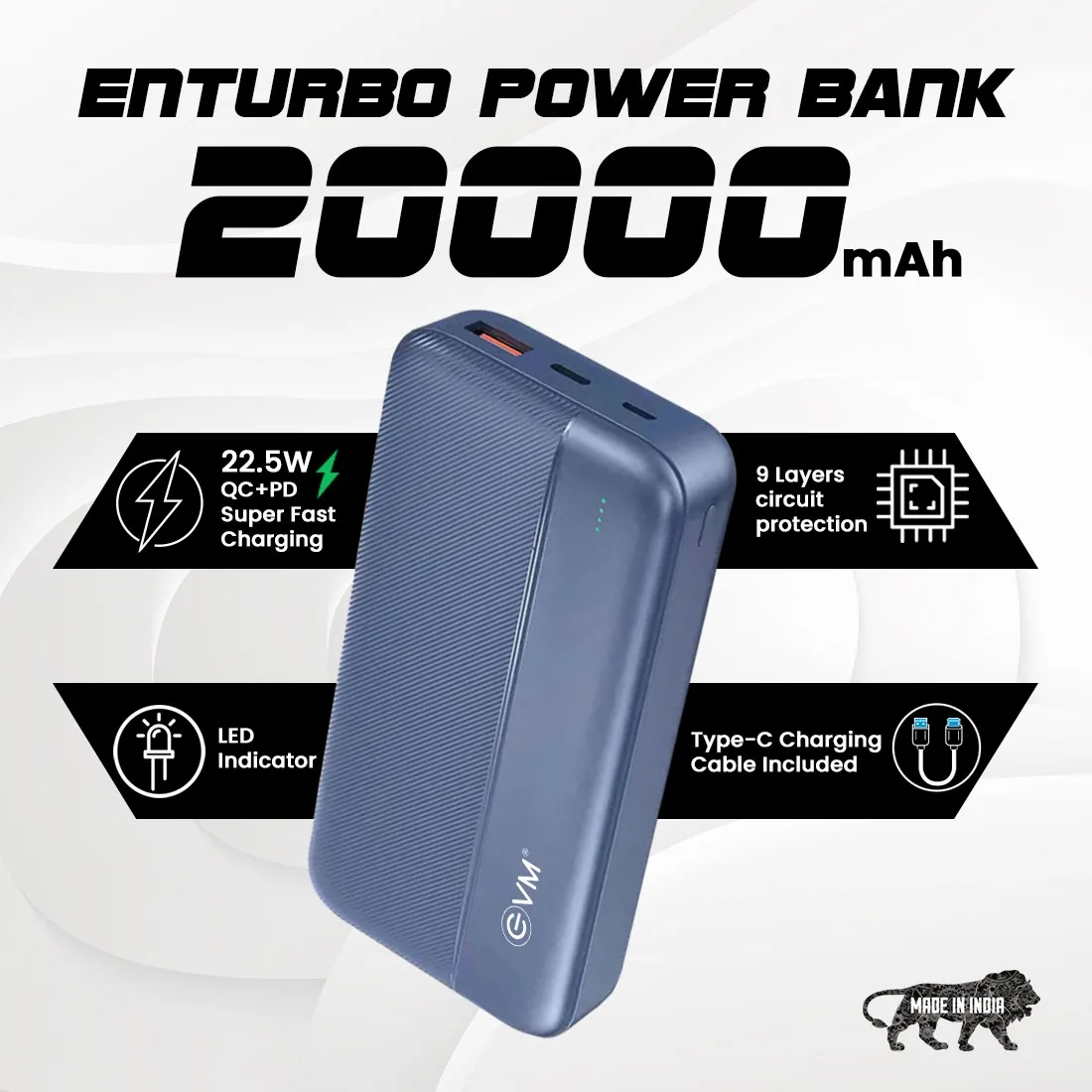 EVM Power Bank 20000 mAh (Enturbo P0204 ) view 4